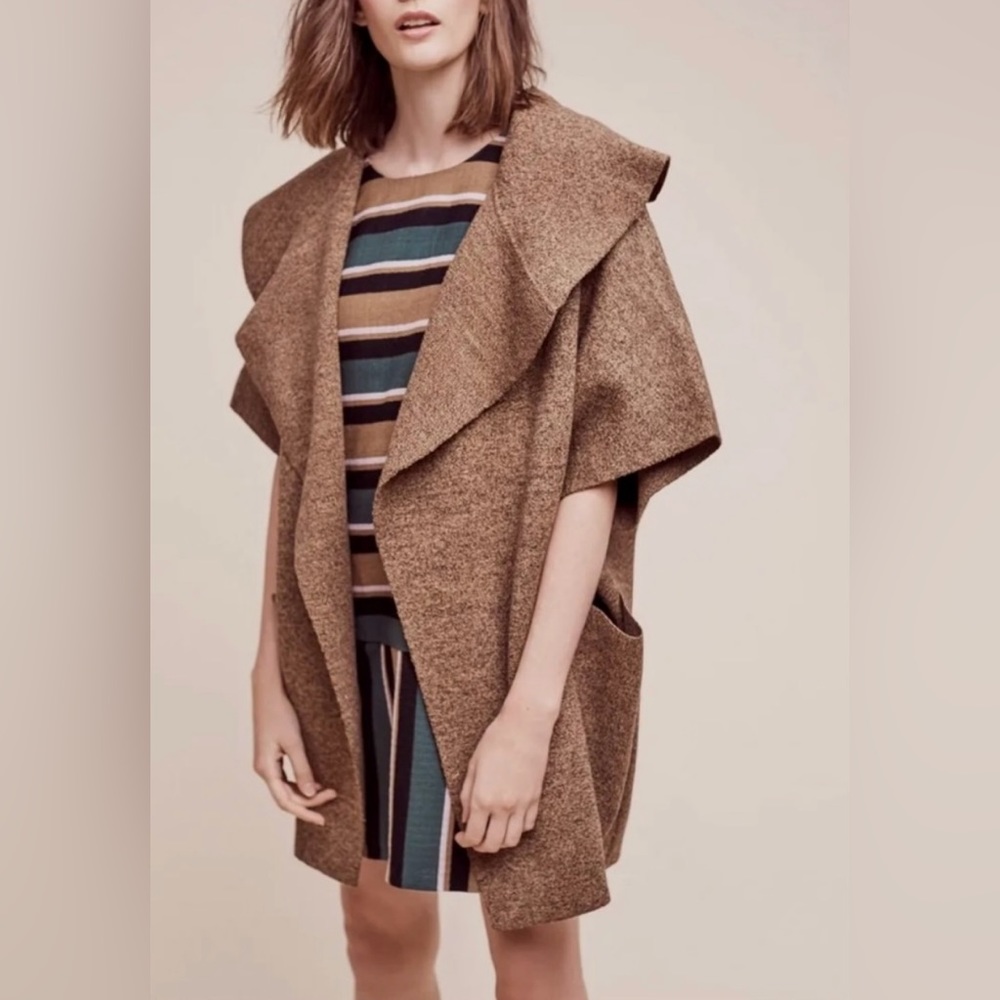 Anthropologie Roffe Oversized Pocket Ruana